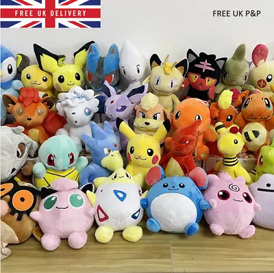 Pokemon Plush Soft Toys Teddy  New 12cm To 35cm • £16.98