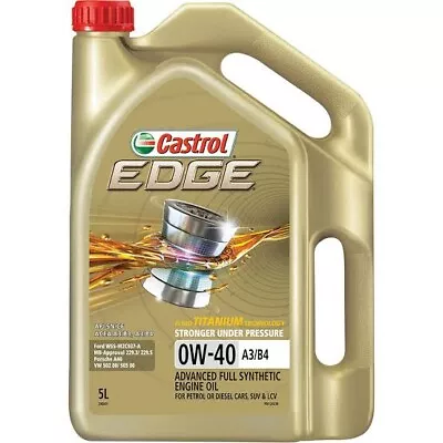 Castrol Edge Titanium 0W-40 A3/B4 5L - 3383431 • $60