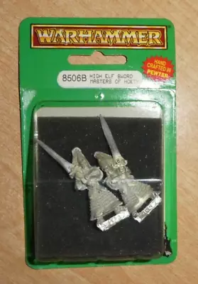 High Elf Swordmasters Of Hoeth | Warhammer The Old World OOP Metal Elves Blister • $24.99