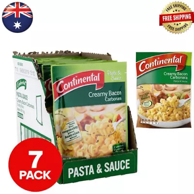 Continental Pasta & Sauce Creamy Bacon Carbonara 85g X 7 Grocery Bulk Pack* • $18.99