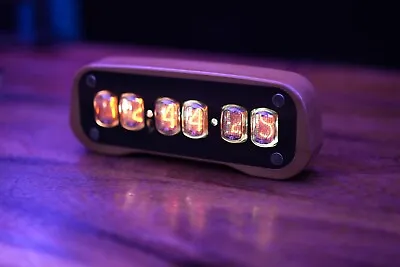 Nixie Tube Clock With IN-12 And Case Tubes || Remote Motion Sensor Temperature  • $143.10