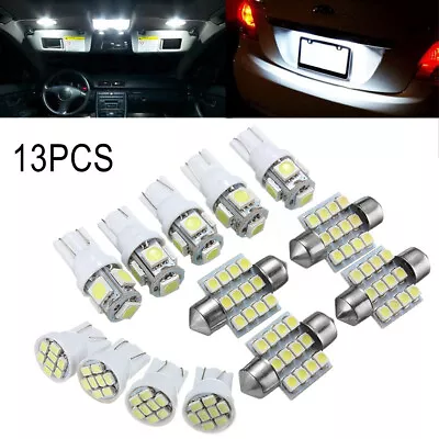 Car Interior Parts LED Lights Kit For Dome License Plate Lamp Bulb Lights White • $15.06