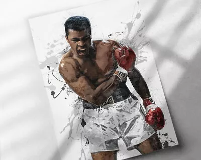 Muhammad Ali Poster Boxing Poster Canvas Or Framed Print Art Tribute • $124.99