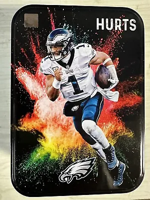 EMPTY Jalen Hurts MJ Holdings Exclusive Collectible Color Blast Tin Eagles • $4.50