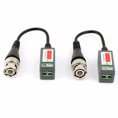 50 X Coax CAT5 Camera CCTV BNC Video Balun With Cable Transceiver US Seller • $33.99