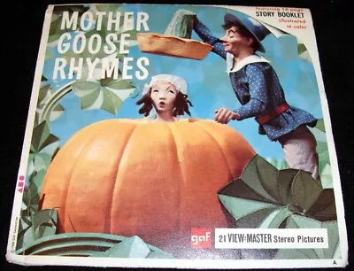 Vintage View Master Mother Goose Rhymes 3 Reels B410 Photos & Booklet RARE Toy! • $9.99