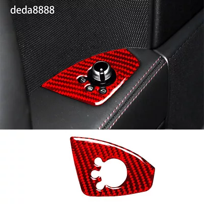 Red Carbon Fiber Inner Door Lock Button Trim For Audi TT 8n 8J MK123 2008-2014 A • $10.97