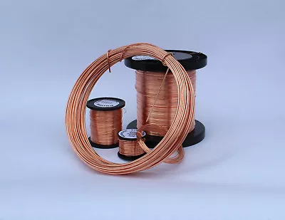 £6.14 • Buy Unplated Bare Pure Copper Round Wire 0.4mm - 5mm Jewelry Making / Wire Craft 