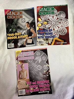 Lot Of 3 Magic Crochet Magazine #148-149-143 • $20.99