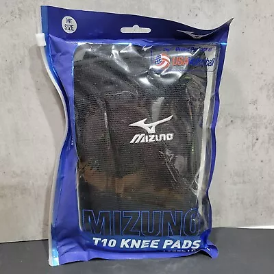 Mizuno T10 Volleyball Knee Pads Pull On One Size Black 9  Sleeve Length  • $17.99