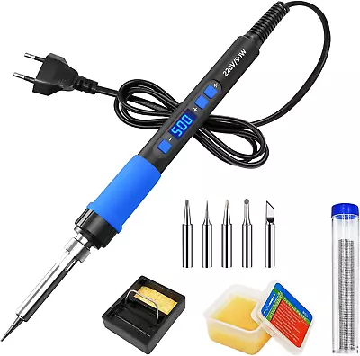 Soldering Iron Kit  110V 90W LCD Digital Display Adjustable Temperature Portabl • $16.88