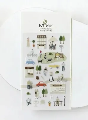 Suatelier Slow Day Stickers Journal Diary Scrapbooking Korean Stationery • $7.95