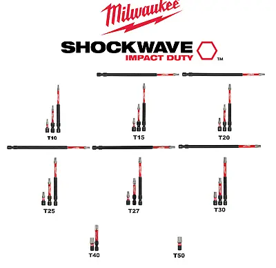 Milwaukee Shockwave Torx Impact Driver Bits ALL SIZES SHIPS NOW • $1.99