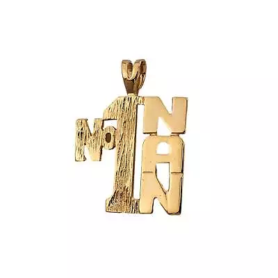 Pre-Owned 9ct Yellow Gold No1 Nan Charm Pendant • £64.99