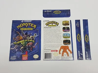Monster In My Pocket Nintendo NES Rental Cut Box ONLY *DAMAGED • $63.98