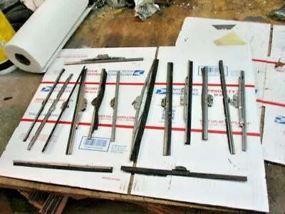 1930s 1940s  Cadillac Packard Wiper Blades 11 Pieces Mixed  Unknown Application • $42.50