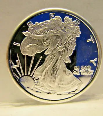 1 X 1g .999 PURE SILVER ROUND 'WALKING LIBERTY DESIGN' **UK DISPATCH** • £3.89