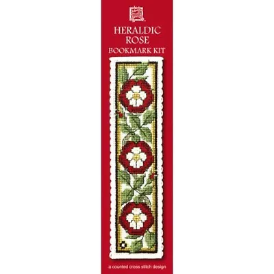 £8.15 • Buy Complete Cross Stitch Bookmark Kit - Heraldic Rose