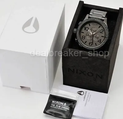 $249 • Buy NIXON A083-1062 51-30 CHRONO All Gunmetal Men's Wrist Watch A0831062