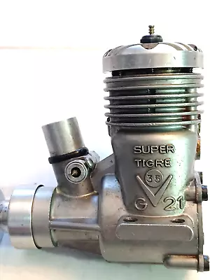 Supertigre  G21/35 Two Ball Bearing Combat Model Airplane Engine Excellent • $39.99