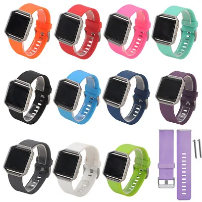 Replacement Silicone Rubber Sport Band Strap Watchband For Fitbit Blaze Watch❥ • $5.13