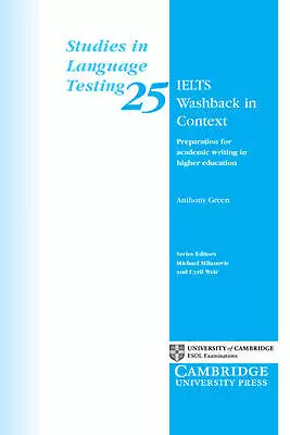 IELTS Washback In Context: Preparation For Academic Writing In Higher... • £20.84