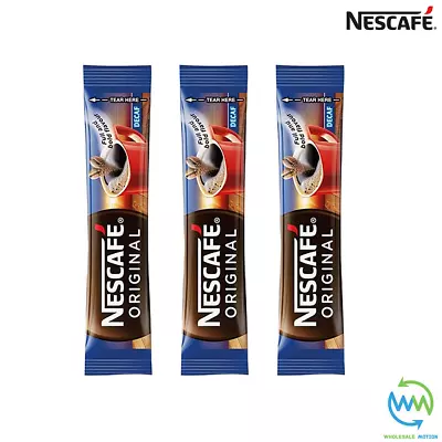 NESCAFE Original DECAF Individual COFFEE Sachets CUP Instant Sticks SACHET Blend • £1.79