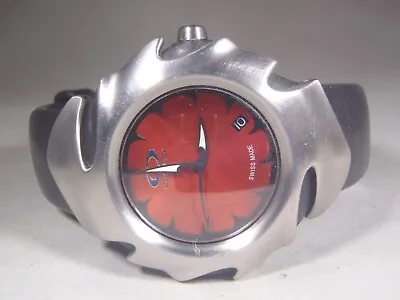 Oakley Blade Swiss Made Quartz Red Dial Watch Fresh Battery - Authentic RARE • $429