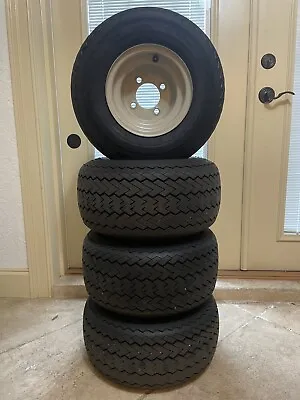 Set Of 4 - Kenda 18X8.50-8 Take Off Golf Cart OEM Tires & Wheels - 80%+ Tread • $179.99