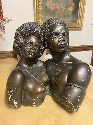 $280 • Buy 1969 V Kendrick Modernist Sculpture African American Bust