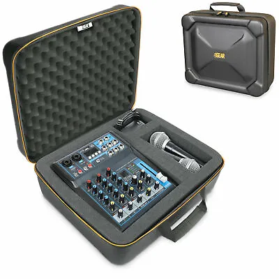 USA GEAR Hard Shell Mixer Case Compatible With Pyle Mixer Microphones And More • $59.99