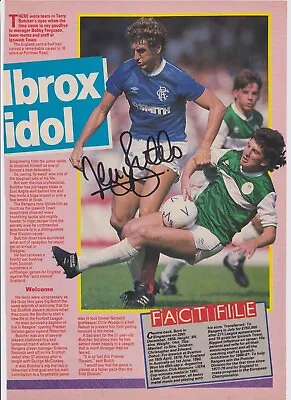 £8 • Buy TERRY BUTCHER (Rangers & England Ipswich Town FC) Hand SIGNED A4 Picture