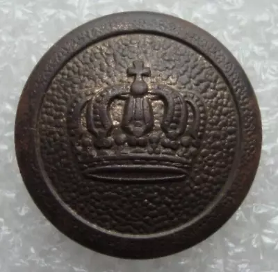 WW1 German Army Uniform Brass Button With Crown 212 Mm Original S2 • $25.11