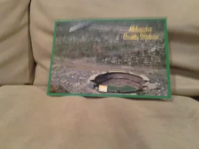 Vintage Milwaukee County Stadium Postcard • $5.99