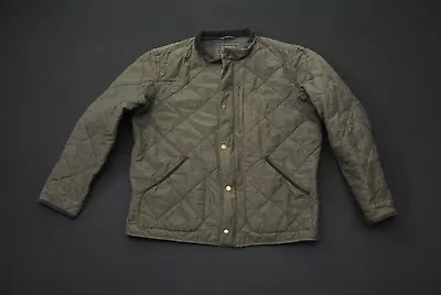 J.Crew Sussex Jacket Military Green Quilted Puffer Men';s XL 124S • $99.99