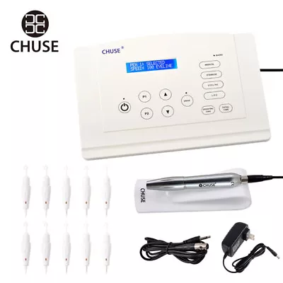 £272.57 • Buy CHUSE C5P Permanent Makeup Tattoo Machine Kit Eyebrow Eyeliner Rotary Pen Needle