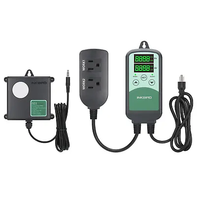INKBIRD Digital CO2 Controller Regulator ICC500T NDIR Sensor Probe Greenhouse US • $112.52