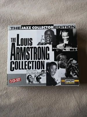 The Louis Armstrong Collection Jazz Collector Edition 3 CDs Very Good Condition • £2.99