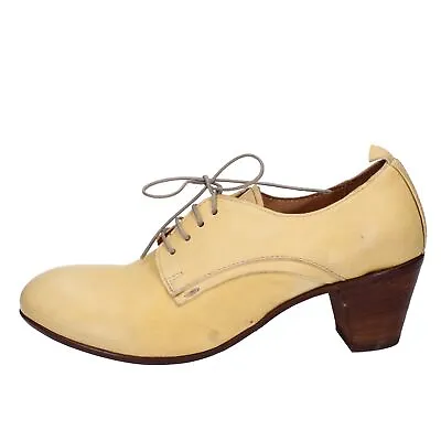 Women's Shoes MOMA 7 (EU 37) Ankle Boots Yellow Leather DT127-37 • $70.90