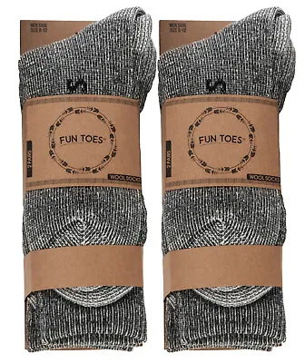 Men Heavy Duty PRIME Merino Wool Socks 4 Pack For Winter Ski & Trailing • $19.99