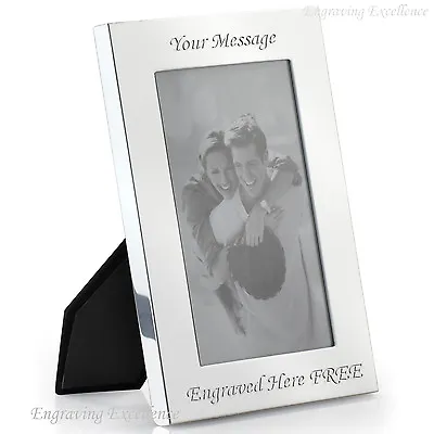 £14.15 • Buy Personalised Photo Frame 7  X 5  FREE Engraving Wedding Christening Present Gift