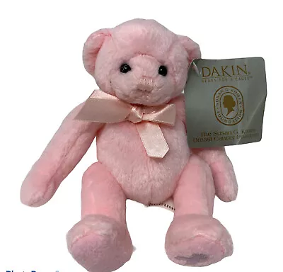 Dakin Bears For A Cause Mini Pink Teddy Susan G Kormen Breast Cancer Foundation  • $11.50