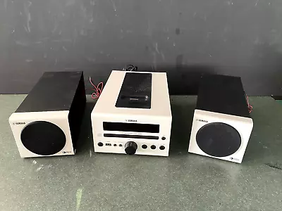 Yamaha CRX-040 White - CD/Radio/DAB/iPod/USB Mini Hifi - Stereo Separate Speaker • $249.95