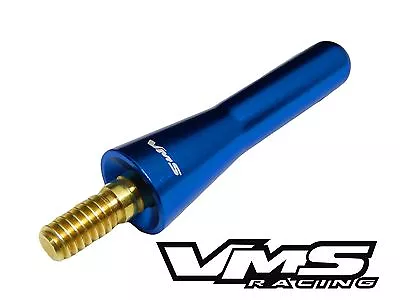 Universal Billet Short Screw In Antenna 2  50mm - Blue • $15.95