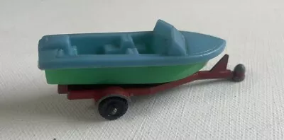 Vintage 1960's MidgeToy Speed Boat And Trailer Made In USA • $14.95