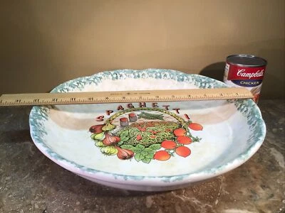 $95.43 • Buy Himark Extra Large  Spaghetti  13” Pasta Bowl Made In Italy