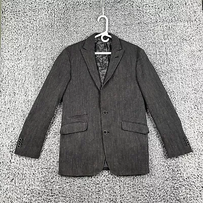 Joseph Abboud Blazer Mens 40 Slim Fit Charcoal Joe Sports Coat Camo Lined • $48.84