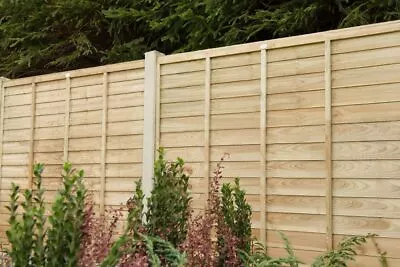 Forest 6ft X 3ft/4ft/5ft/6ft Lap Fence Panel Pack Pressure Treated Free Delivery • £110.97