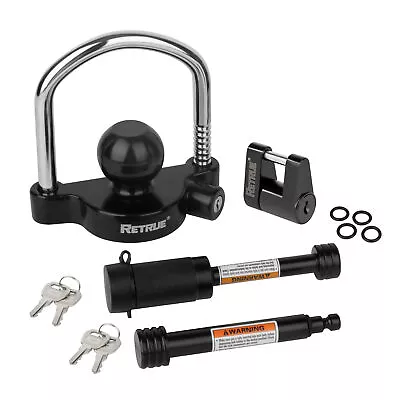 $33.29 • Buy Universal Keyed Alike Trailer Lock Set Tow Store Lock Kit W/ Tongue Coupler Lock
