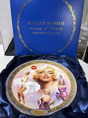 Marilyn Monroe ~ Bradford Exchange ~ 12” Masterpiece Plate ~ Legacy Of Beauty • $200